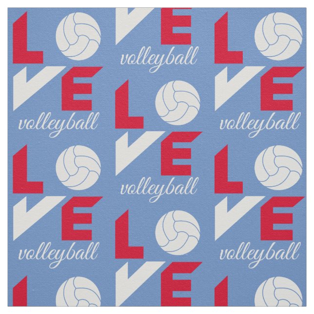 I Liebe Volleyball Stoff (Muster)