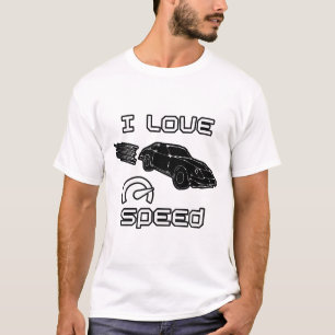 I Liebe von Geschwindigkeit und Autos T-Shirt