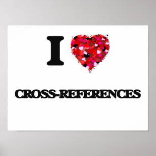 I Liebe von Querverweisen Poster