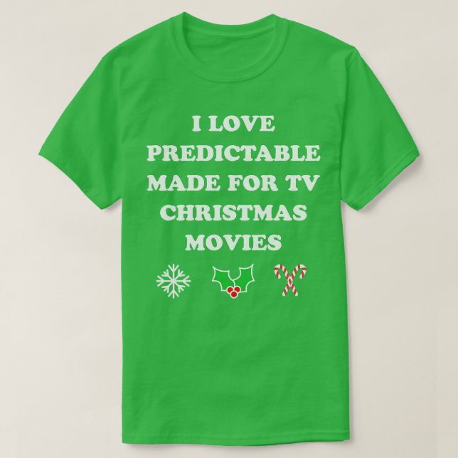 I Liebe Vorhersehbar gemacht für Weihnachtsfeierta T-Shirt (Design vorne)