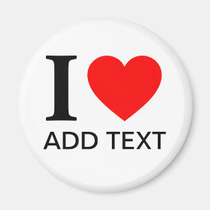 I Liebe (Vorlage) Magnet