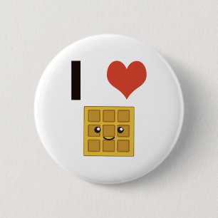 I Liebe-Waffeln Button