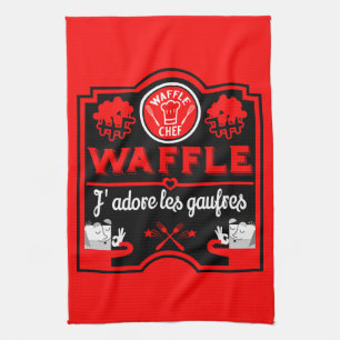 I Liebe Waffles Geschirrtuch