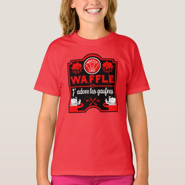 I Liebe Waffles T-Shirt (Vorderseite)