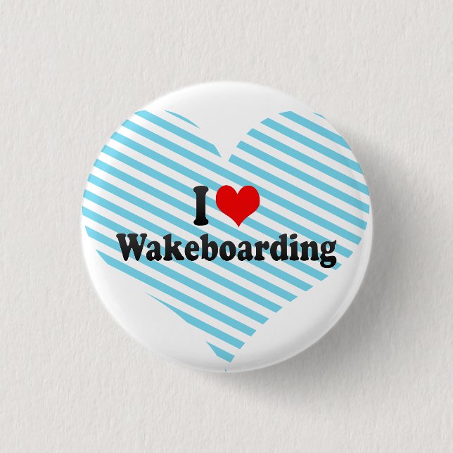 I Liebe Wakeboarding Button (Vorderseite)