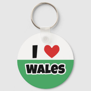 I Liebe Wales Schlüsselanhänger
