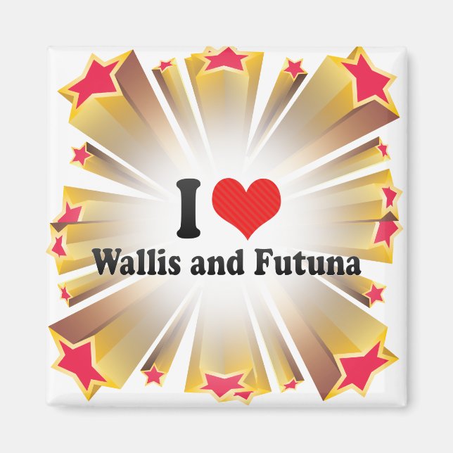 I Liebe Wallis und Futuna Magnet (Vorne)