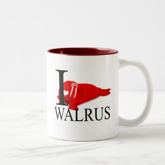 I Liebe-Walross-Tassen Zweifarbige Tasse