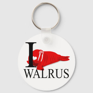 I Liebe Walrus Schlüsselanhängers Schlüsselanhänger