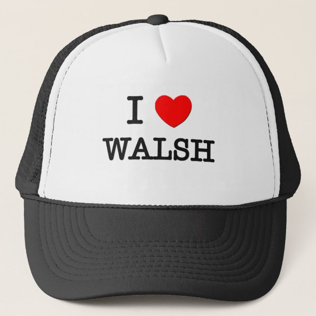 I Liebe Walsh Truckerkappe (Vorderseite)