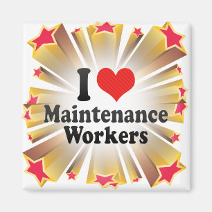 I Liebe-Wartungs-Arbeitskräfte Magnet