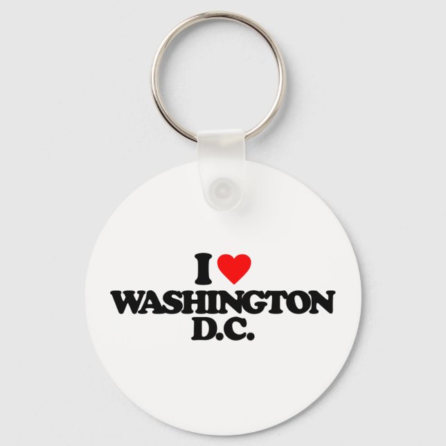 I LIEBE WASHINGTON D.C. SCHLÜSSELANHÄNGER (Vorderseite)