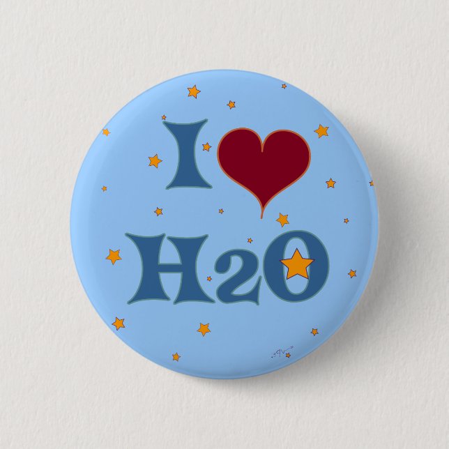 I Liebe-Wasser! Button (Vorderseite)