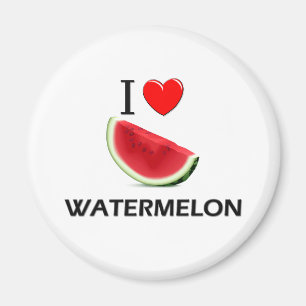 I Liebe-Wassermelone Magnet