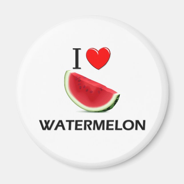 I Liebe Watermelon Magnet (Vorne)