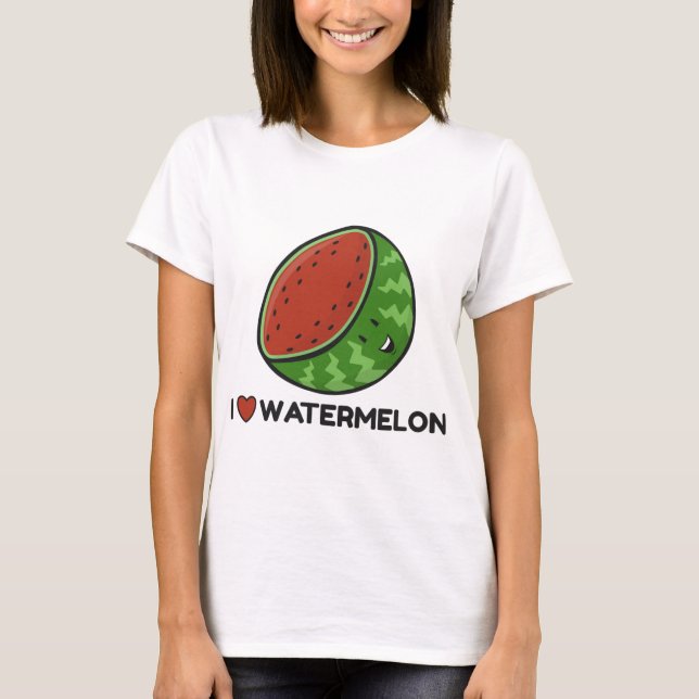 I Liebe Watermelon T-Shirt (Vorderseite)