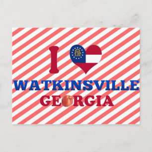 I Liebe Watkinsville, Georgien Postkarte