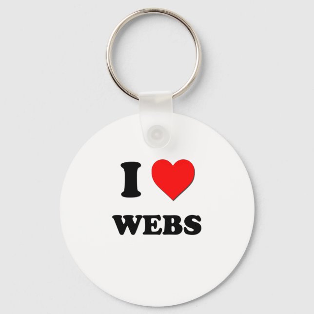 I Liebe Webs Schlüsselanhänger (Vorderseite)