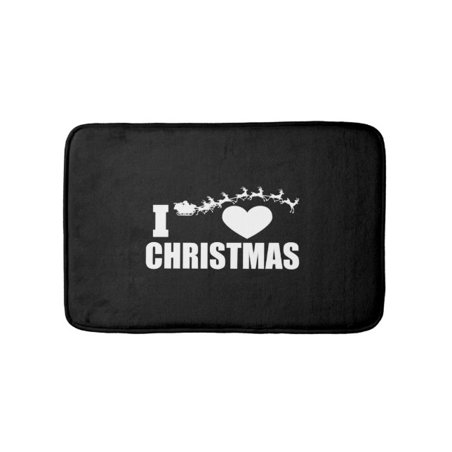 I Liebe Weihnachten Badematte (Vorderseite)