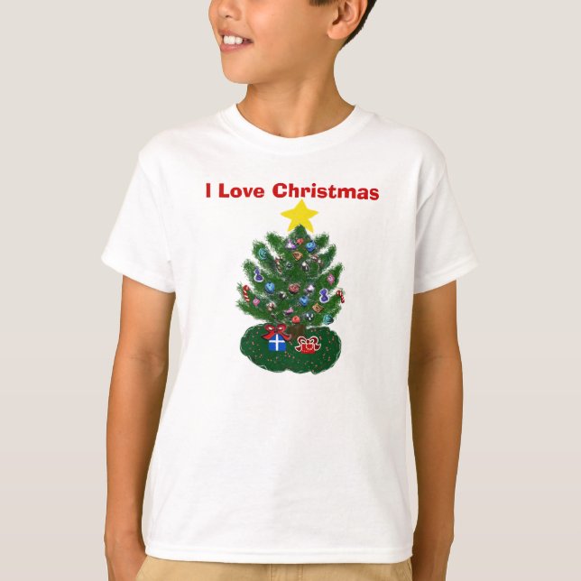 I Liebe Weihnachten Gelbe Star Trek T-Shirt (Vorderseite)