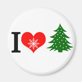 I Liebe Weihnachten Magnet