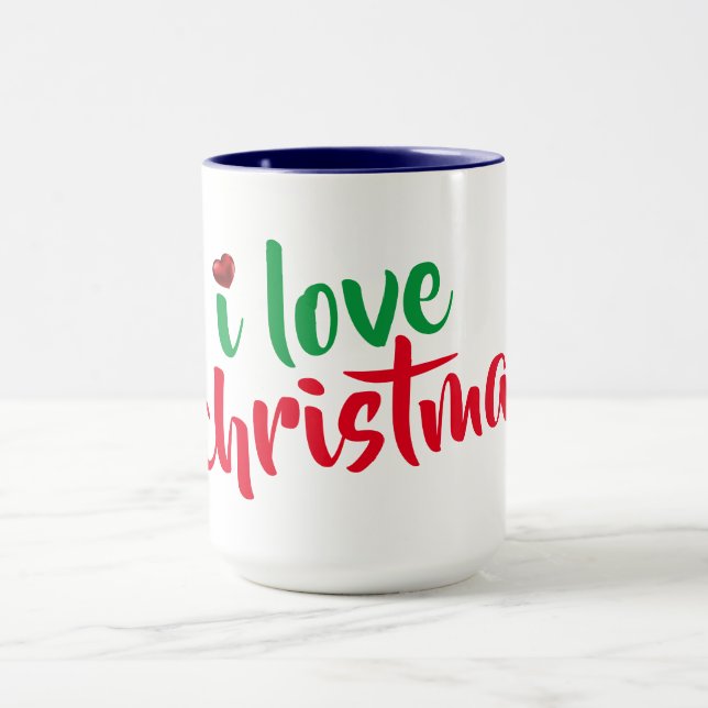 I Liebe Weihnachten Tasse Weihnachten Weihnachten  (Zentrum)