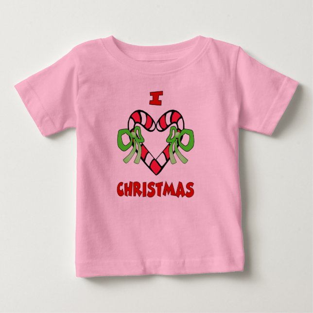 I Liebe Weihnachts-Shirt Baby T-shirt (Vorderseite)