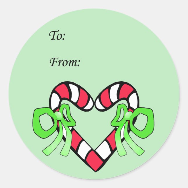 I Liebe Weihnachtsgeschenke Stickers (Vorderseite)