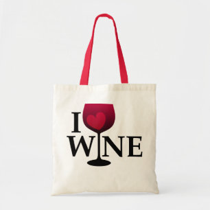 I Liebe-Wein-Tasche Tragetasche