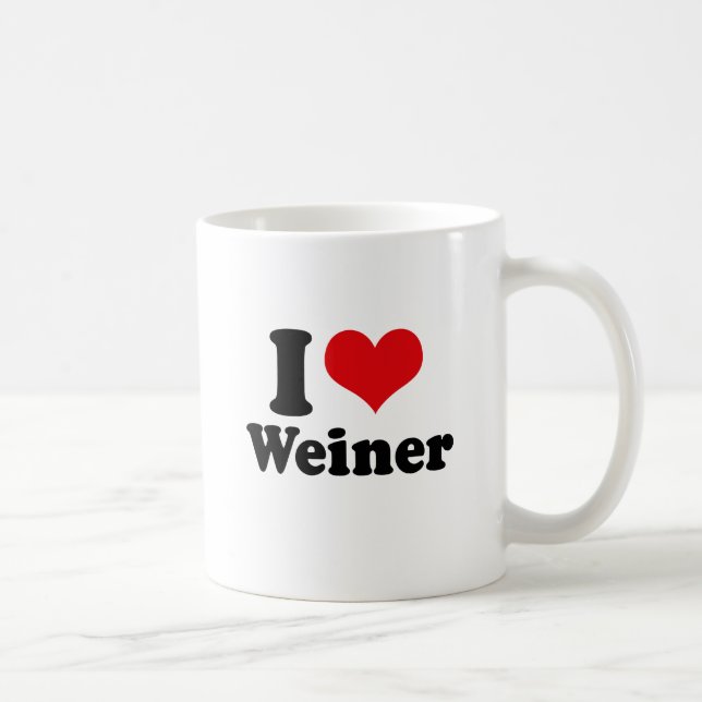 I LIEBE WEINER KAFFEETASSE (Rechts)