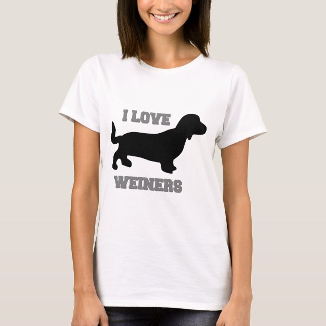 I Liebe Weiners T-Shirt (Vorderseite)