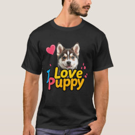 I Liebe Welpe - Adorable Dog Lover Design T-Shirt