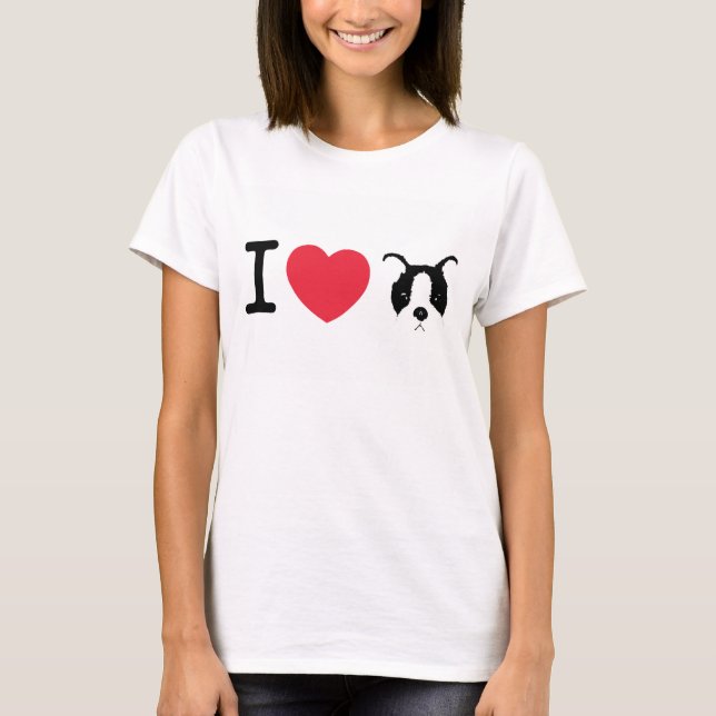 I Liebe-Welpen-T - Shirt (Vorderseite)
