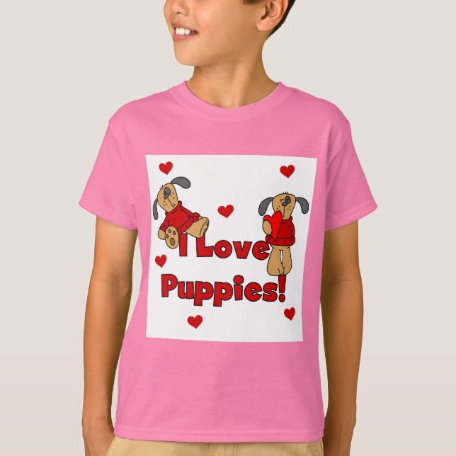 I Liebe-Welpen-T-Shirts und Geschenke T-Shirt (Vorderseite)