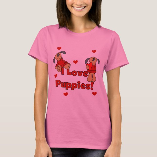 I Liebe-Welpen-T-Shirts und Geschenke T-Shirt (Vorderseite)