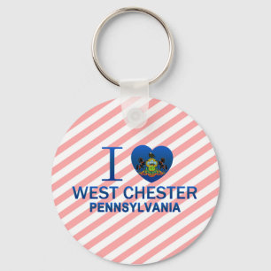 I Liebe West Chester, PA Schlüsselanhänger
