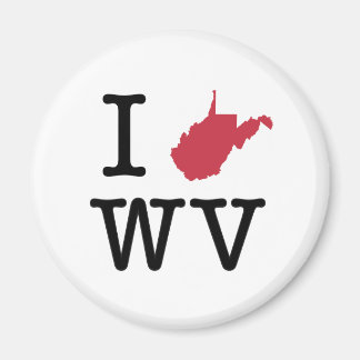I Liebe West Virginia Magnet