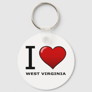 I LIEBE WEST VIRGINIA SCHLÜSSELANHÄNGER