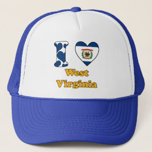 I Liebe West Virginia Truckerkappe