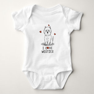 I Liebe Westies - West Highland White Terriers Baby Strampler