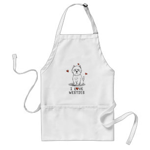 I Liebe Westies - West Highland White Terriers Nie Schürze