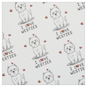 I Liebe Westies - West Highland White Terriers Stoff