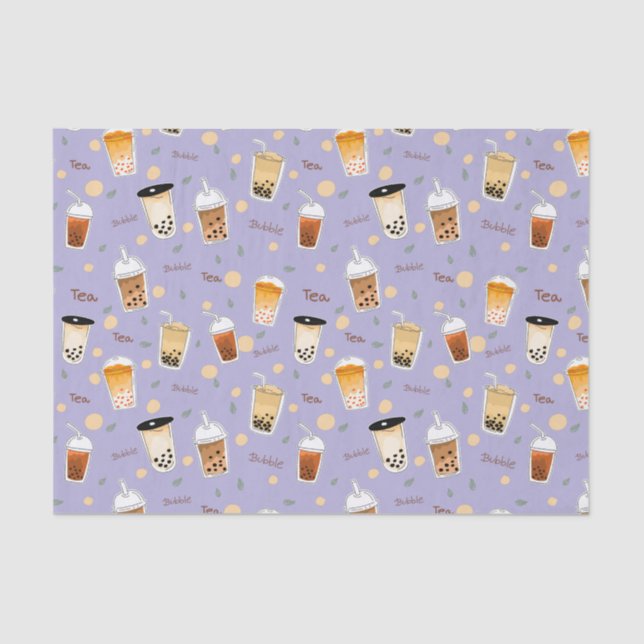 I Liebe Whisky Tee lila Seidenpapier (Vorderseite)