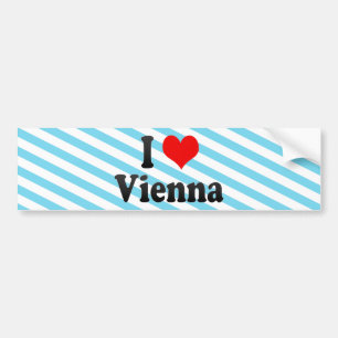 I Liebe Wien, Österreich Autoaufkleber
