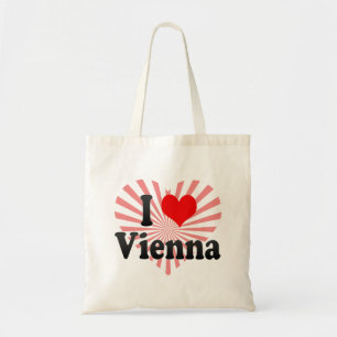 I Liebe Wien, Österreich Tragetasche