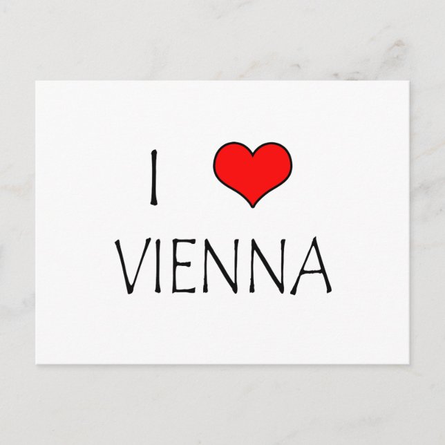 I Liebe Wien Postkarte (Vorderseite)