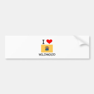 I Liebe Wildwood New-Jersey Autoaufkleber