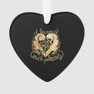 I Liebe Windhunde niedlich 45 MPH Couch Kartoffeln Ornament