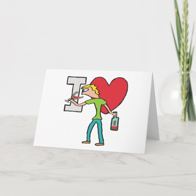 I Liebe Wine Karte (Vorderseite)