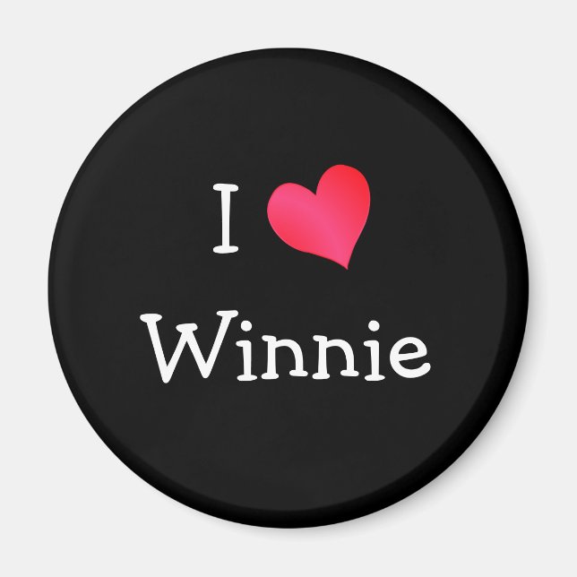 I Liebe Winnie Magnet (Vorne)